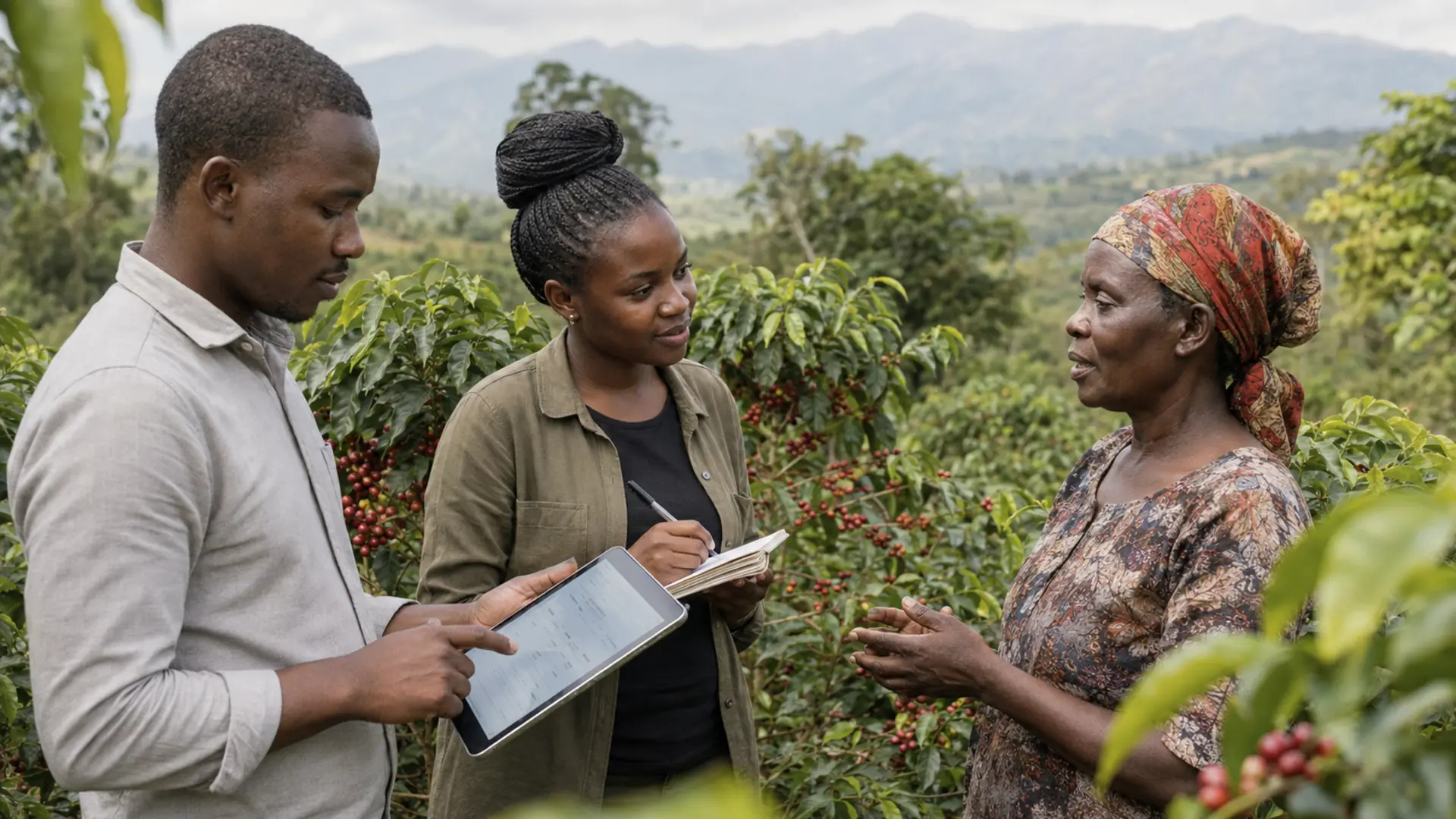 Field data collection across Uganda districts, Corpshore research team